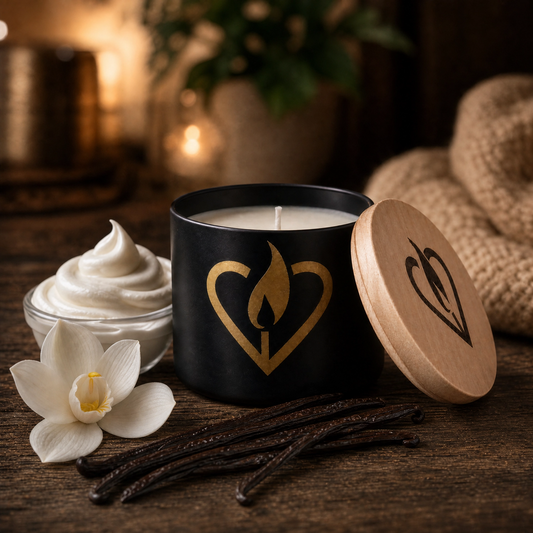 Blk Cream Candle